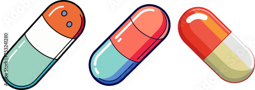 Minimalist unhappy Man Anxiety, professional woman interview room, computer human body DNA strands, bacterias medical Silhouette Vector Graphics element illustration