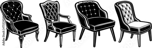 Minimalist unhappy Man Anxiety, professional woman interview room, computer human body DNA strands, bacterias medical Silhouette Vector Graphics element illustration