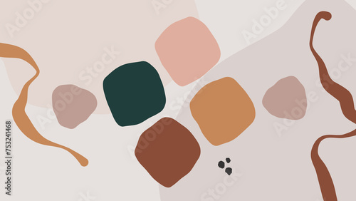 Beige Abstract Background In Minimal Trendy Style