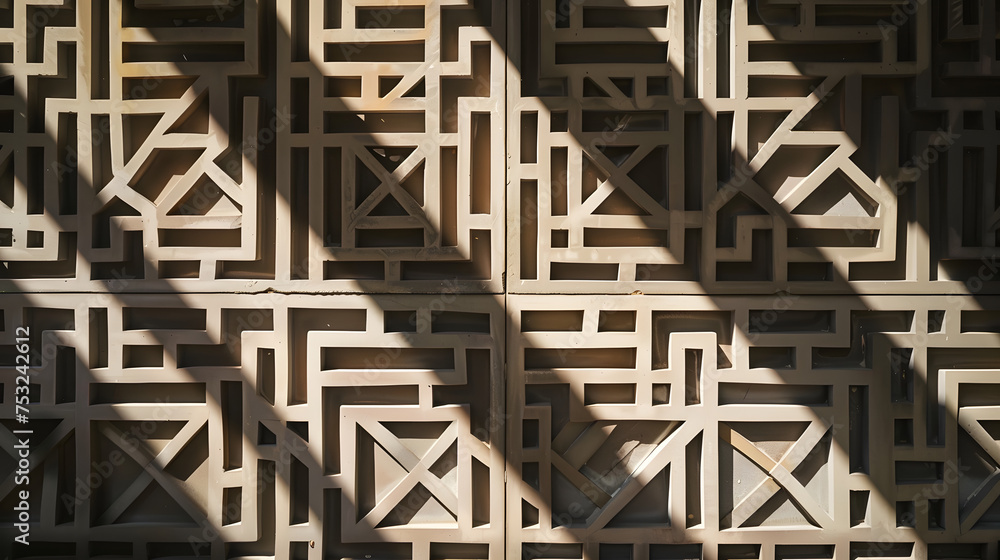 Abstract Geometric Pattern with Shadows Abstract Geometric Pattern with Shadows