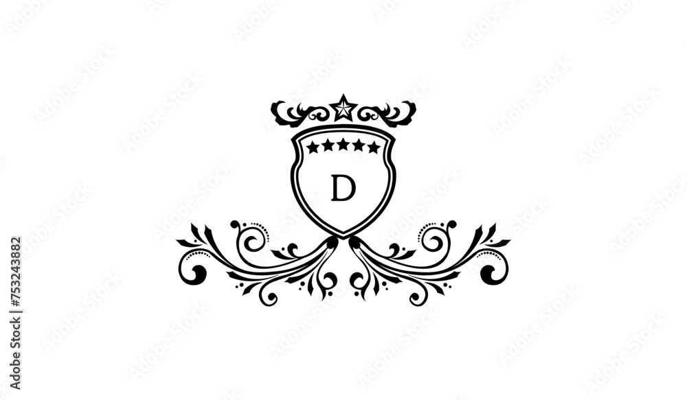 Luxury Crown Alphabetical Logo Luxury Crown Alphabetical Logo