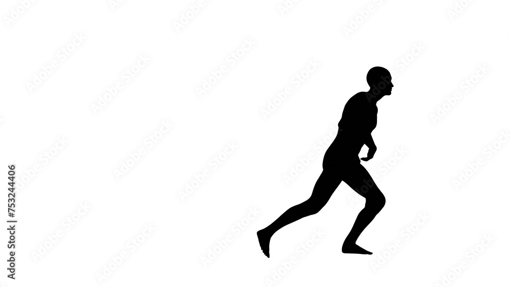 Silhouette of a beautiful young athletic man skateboarding isolated on transparent background Silhouette of a beautiful young athletic man skateboarding isolated on transparent background