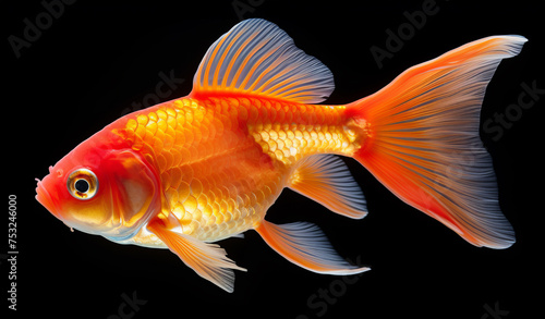 Goldfish on dark