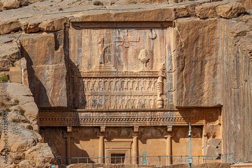 Iran. Persepolis, an ancient capital of the Achaemenid Empire (UNESCO World Heritage site). Tomb of Artaxerxes III Ochus