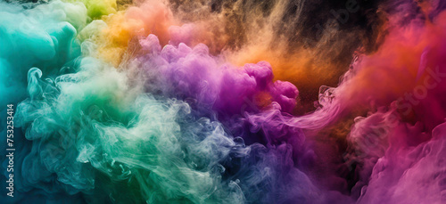 Abstrakcyjne tło kolorowy dym
