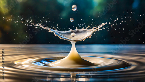 Kropla wody abstrakcja © Iwona