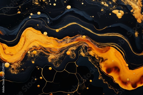 Abstract background with luxurious marbling, gold texture, and elegant style lines
