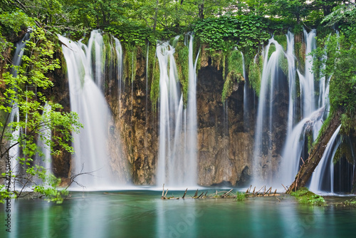 Kroatien; Plitvice Nationalpark, Plitvice Seen, Naturwunder