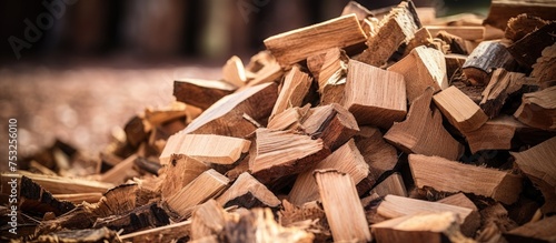 Rustic Wood Chips Texture B...