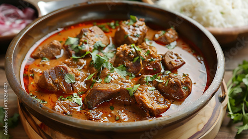 nihari dish with slow-cooked meat and spices