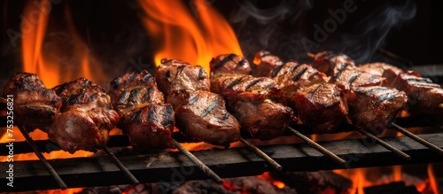 Sizzling Meat Feast on a Fi...