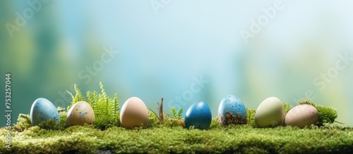 Colorful Easter Eggs Nestle...