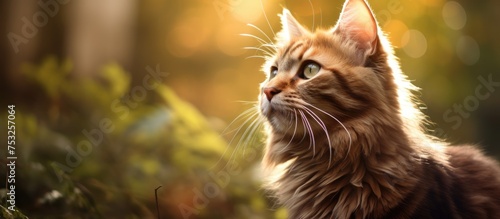 Graceful Feline Posing with...