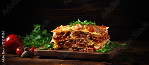 A Rustic Wooden Platter Hol...