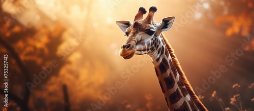 Graceful Giraffe Standing T...