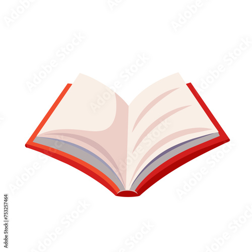 openned book icon on white background photo