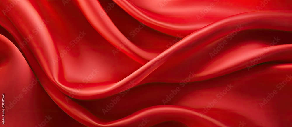 Vivid Red Silk Fabric Background Texture with Elegant Smoothness and Luxurious Feel Vivid Red Silk Fabric Background Texture with Elegant Smoothness and Luxurious Feel