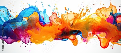 Vibrant Colorful Paint Spla...