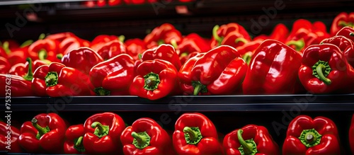 Vibrantly Fresh Row of Red ...