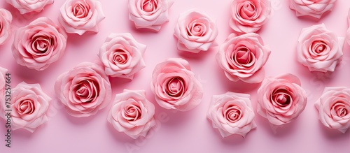 Delicate Pink Roses Bloomin...