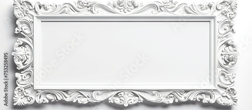 Elegant White Frame Adorned...