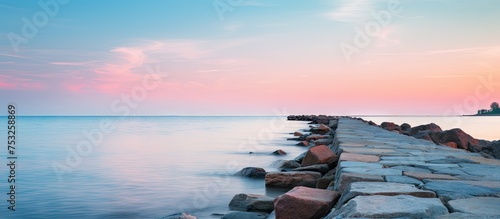 Vibrant Sunset Sky with Cot...