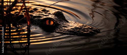 Graceful Duck Serenely Floa...