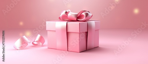 Elegant Pink Gift Box Adorn...