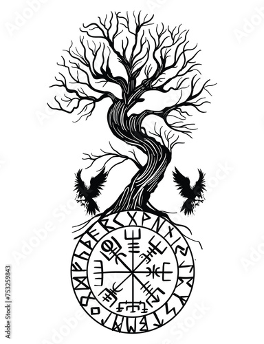 Tree of Life , Yggdrasil vector	
