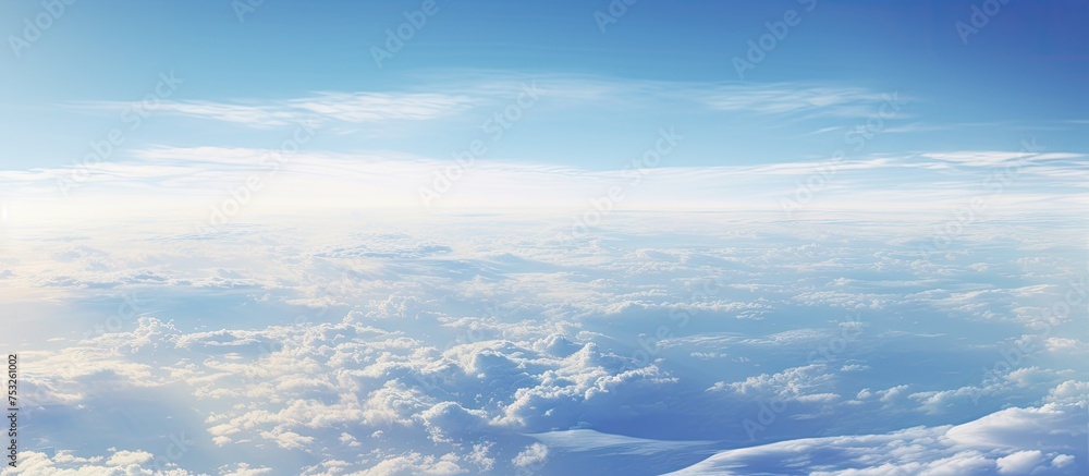 Mesmerizing Aerial Perspective of the Sky Captured from an Airplane Window Mesmerizing Aerial Perspective of the Sky Captured from an Airplane Window