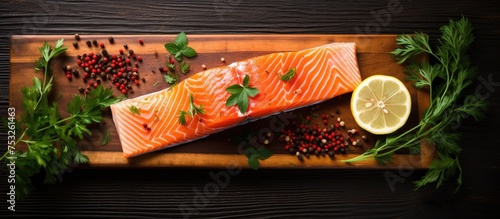 Freshly Caught Salmon Fille...