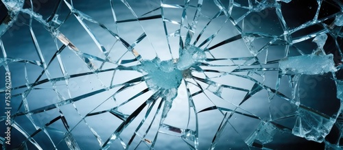 Shattered Glass Reflecting ...