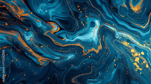 Colorful Liquid Art: Abstract Background Composition