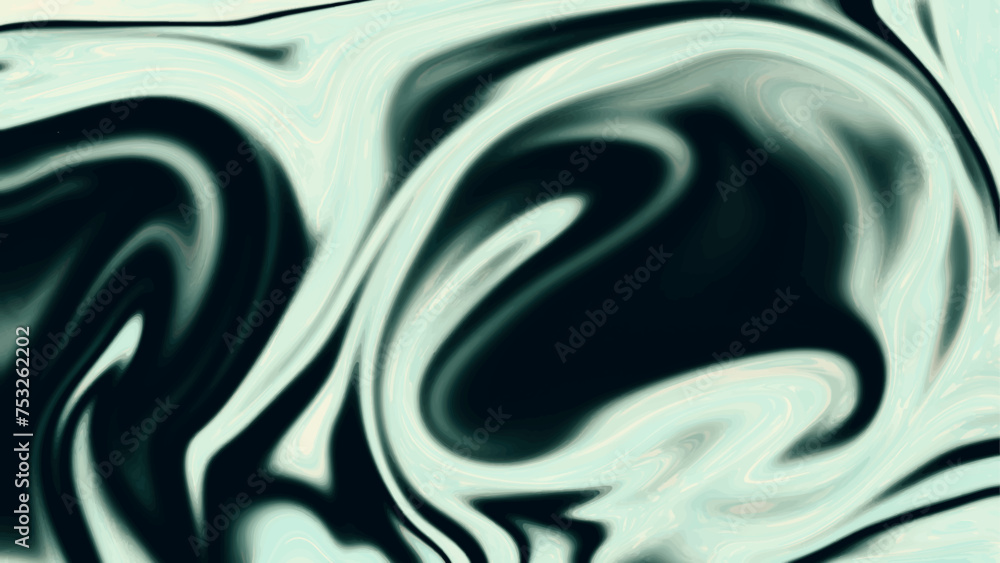 Obraz premium Green silk or satin luxury fabric texture can use as abstract background. Liquify Abstract texture background. Green color.