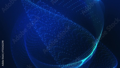 Technology Corporate Particles Background