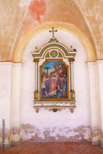 21 04 23; Swieta Lipka Colorful Polychromy in the Holy Sanctuary of St. Mary Basillica dedicated to Blessed Virgin Mary Swieta Lipka. Poland