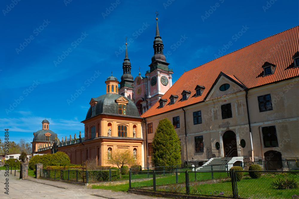 Fototapeta premium 21 04 23; Marian Sanctuary Swieolipska basilica of the Visitation of the Blessed Virgin Mary - the village of Swieta Lipka in Warmia and Mazury in Poland