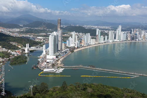 Balneario Camboriu beach in Santa Catarina Brazil. photo