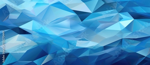 Abstract geometric pattern in blue tones