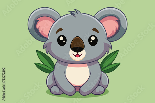 cartoon cute-koala vector 