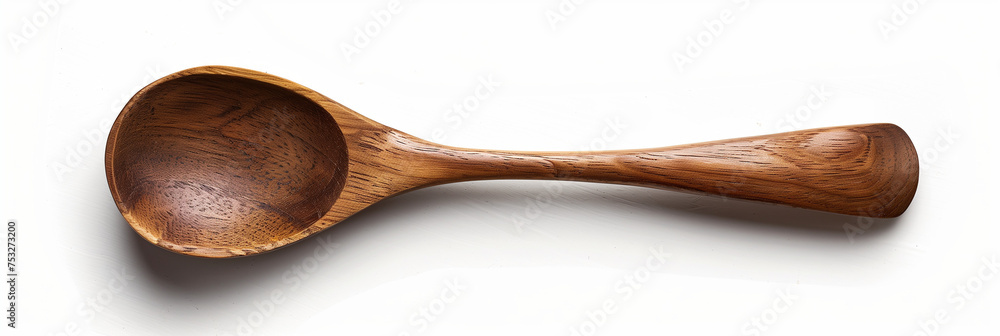 Top view Wooden spoon isolated on white background clipping part. Top view Wooden spoon isolated on white background clipping part.