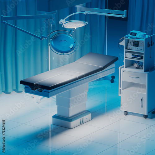 Advanced Surgical Equipment in a State-of-the-Art Operating Room photo