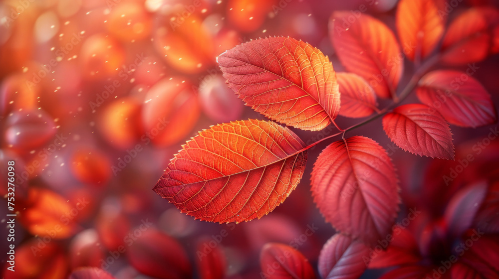 Red and Orange Autumn Leaves Background. Red and Orange Autumn Leaves Background.
