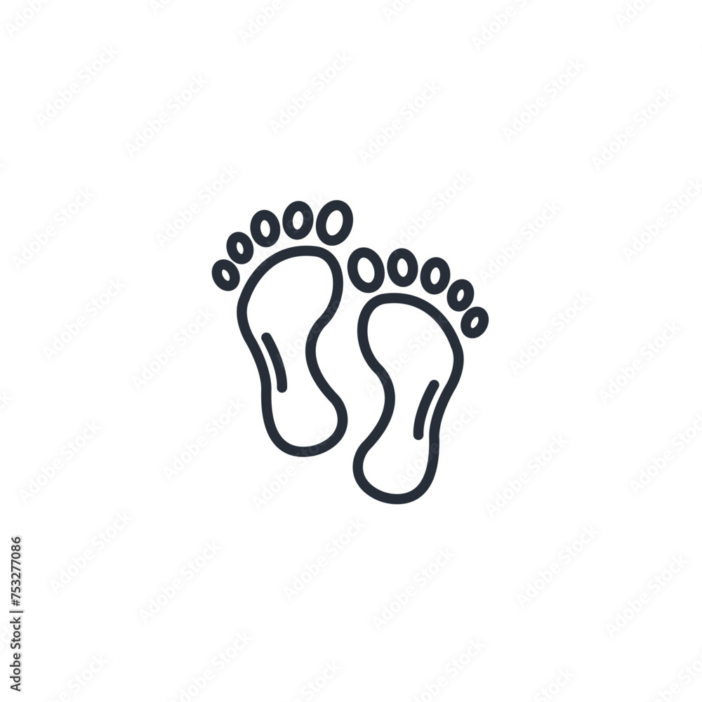 feet icon. vector.Editable stroke.linear style sign for use web design,logo.Symbol illustration. feet icon. vector.Editable stroke.linear style sign for use web design,logo.Symbol illustration.