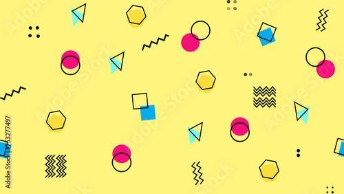 Geometric Abstract Retro Background