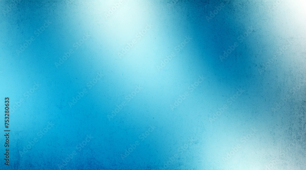Blue white light , texture gradient rough abstract background grainy noise and grungy