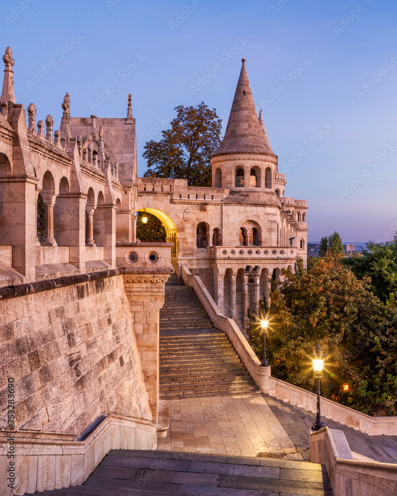 Fisherman`s Bastion in Budapest, Hungary