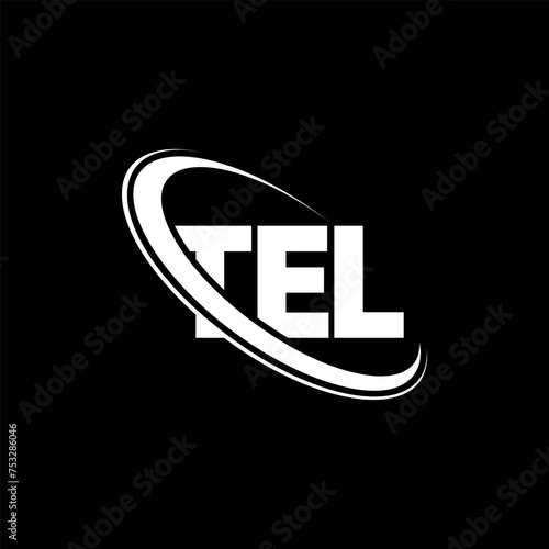 TEL logo. TEL letter. TEL letter logo design. Initials TEL logo linked with circle and uppercase monogram logo. TEL typography for technology, business and real estate brand.