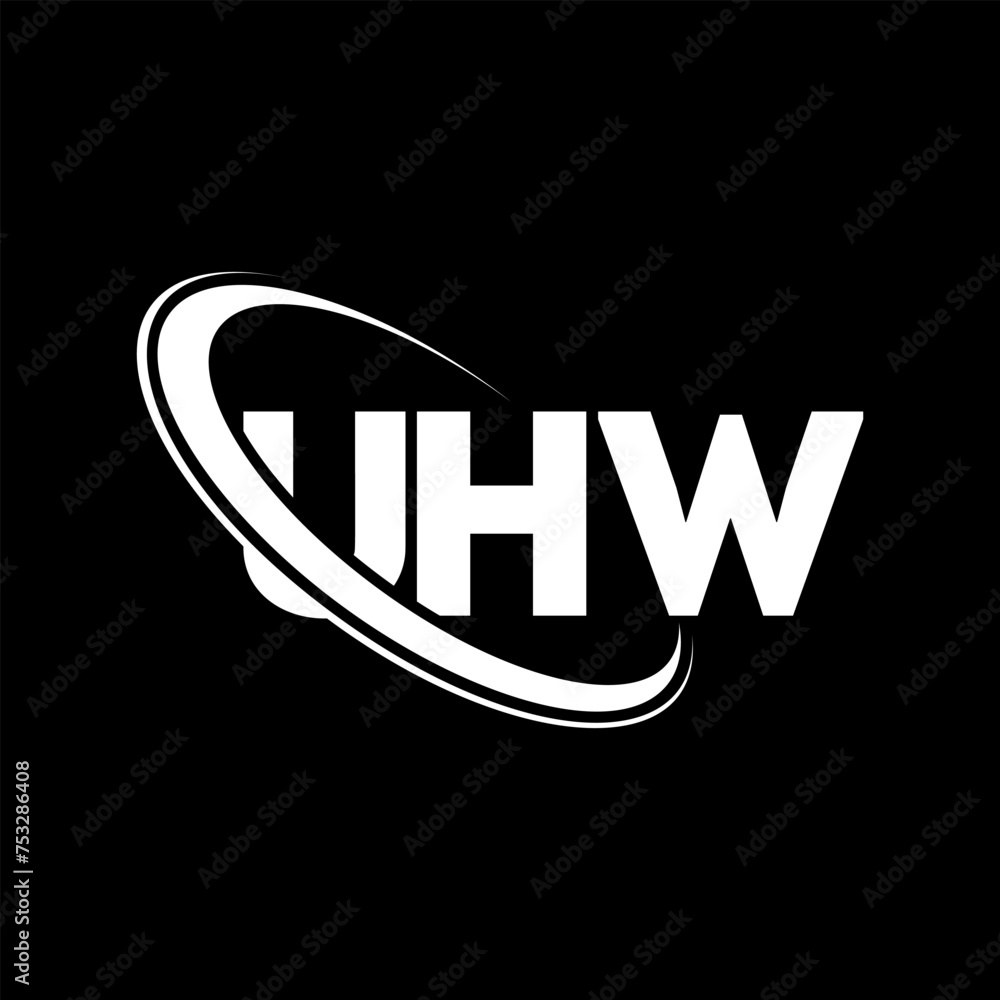 UHW logo. UHW letter. UHW letter logo design. Initials UHW logo linked with circle and uppercase monogram logo. UHW typography for technology, business and real estate brand. UHW logo. UHW letter. UHW letter logo design. Initials UHW logo linked with circle and uppercase monogram logo. UHW typography for technology, business and real estate brand.