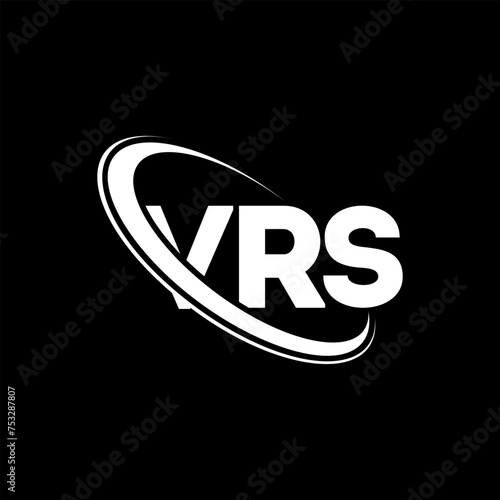 VRS logo. VRS letter. VRS letter logo design. Initials VRS logo linked with circle and uppercase monogram logo. VRS typography for technology, business and real estate brand. photo